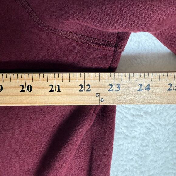 Vtg American Eagle Hoodie Mens XL Burgundy Red Zipped Jacket Y2K - Picture 6 of 8